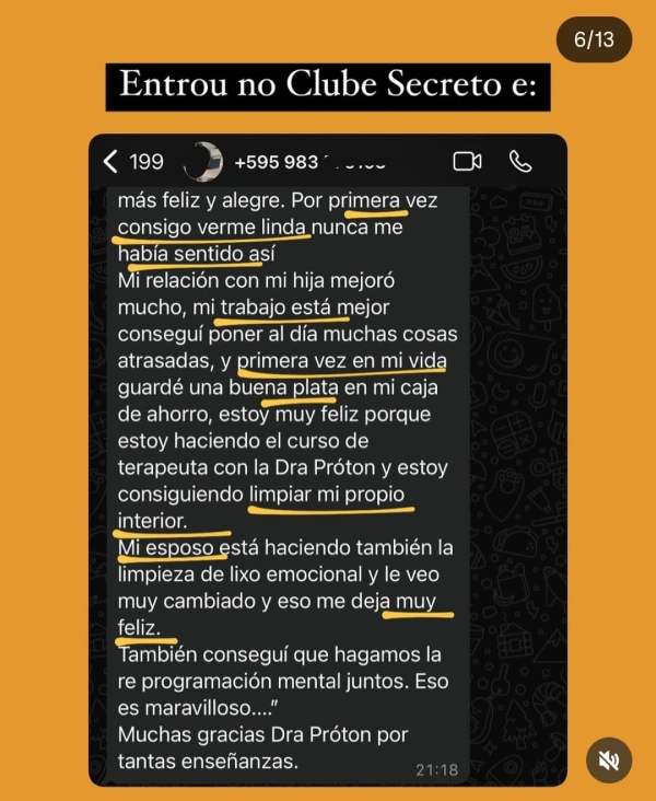 Resultado de aluna